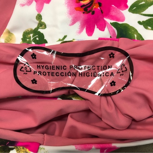 Coral Reef Women’s Swim Bottom Floral High Cut Waist Sz 12/14 - Picture 5 of 5